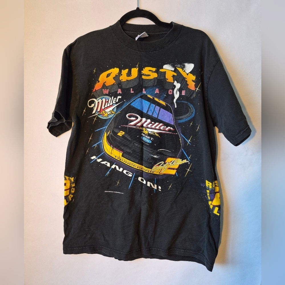 Rusty Wallace Vintage Graphic T-Shirt Large